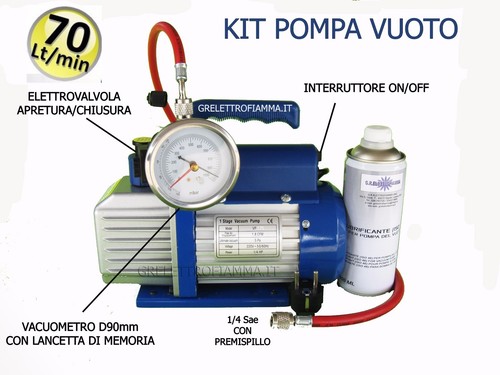 Pompa vuoto kit 70lt - pompa,